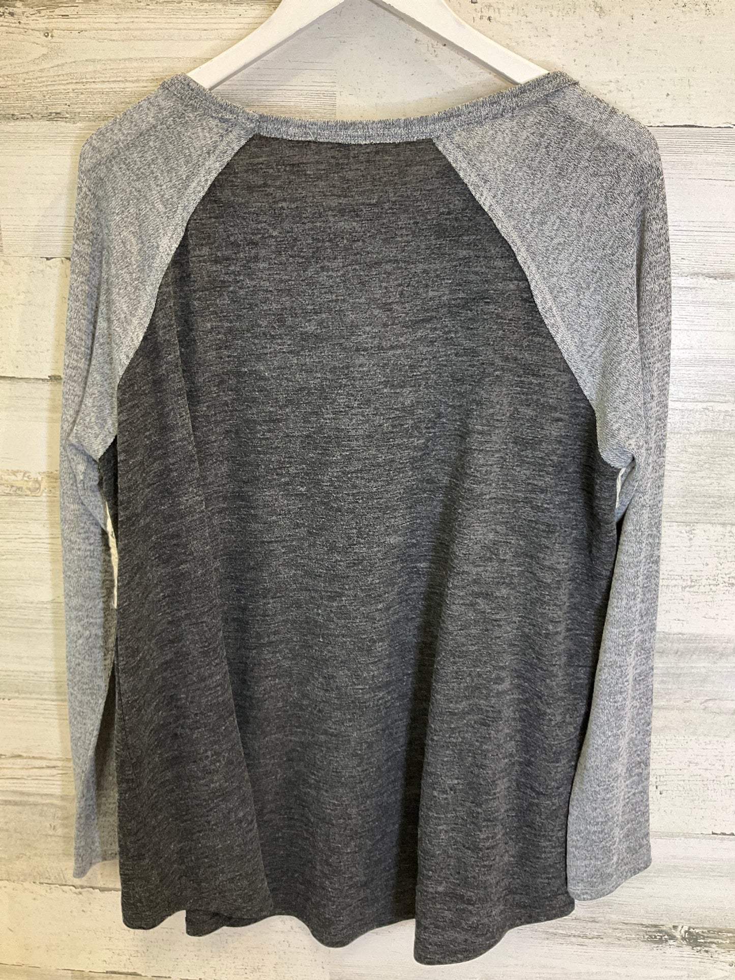 Grey Top Long Sleeve Maurices, Size 1x