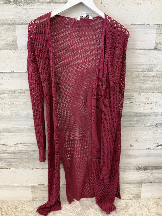 Cardigan By Clothes Mentor In Red, Size: M