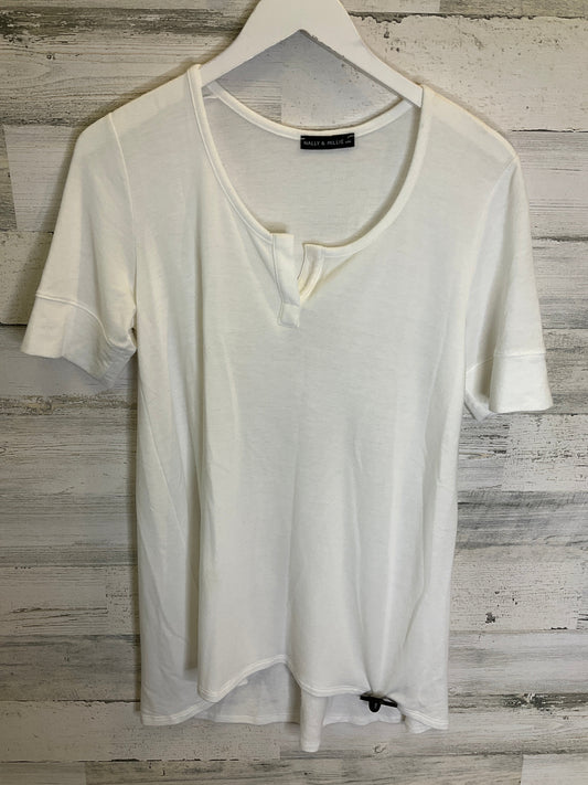 White Top Short Sleeve Nally And Millie, Size S