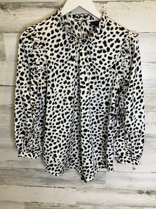 Animal Print Top Long Sleeve Clothes Mentor, Size Xs