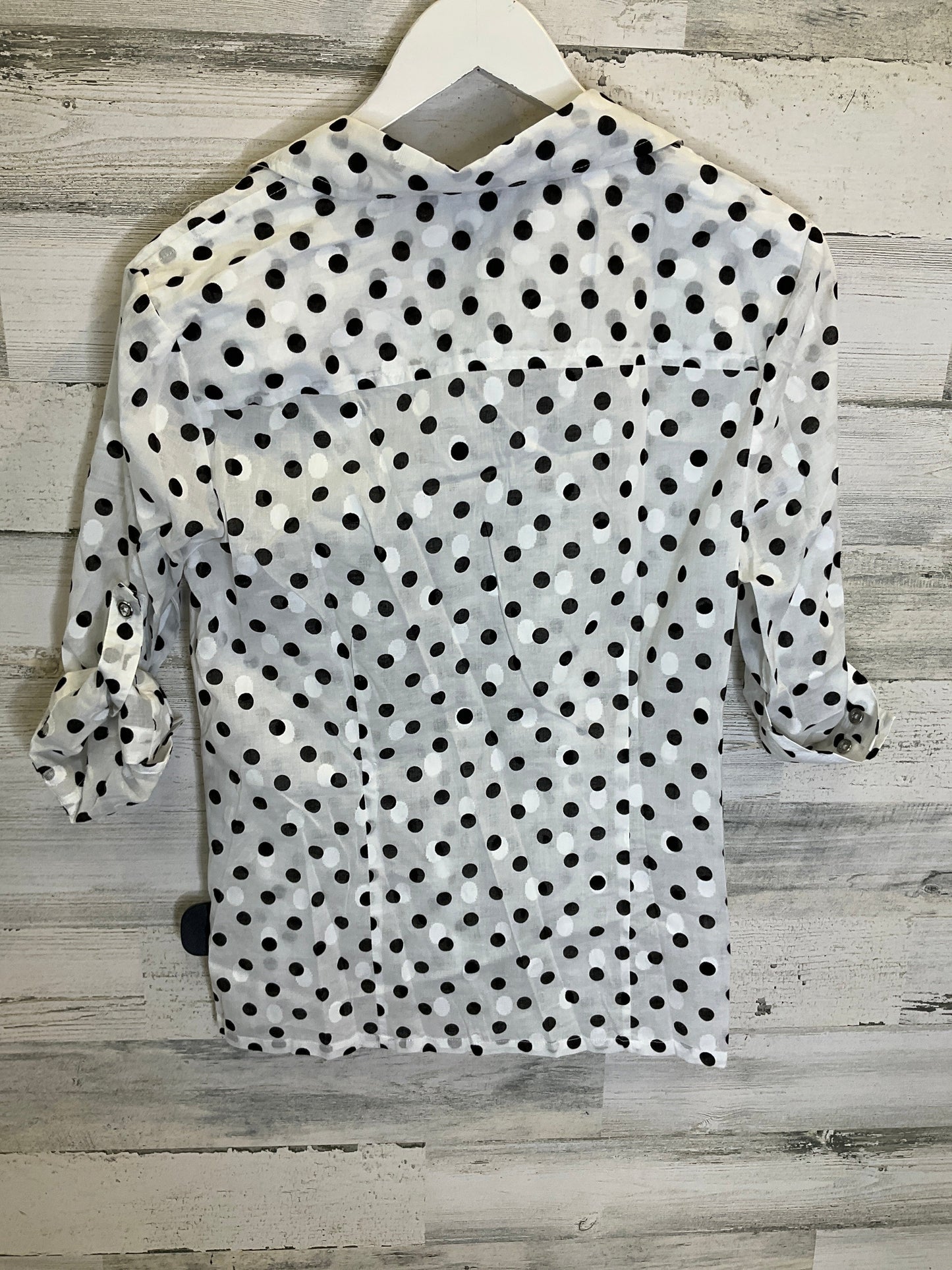 Polkadot Pattern Top 3/4 Sleeve Karen Scott, Size S