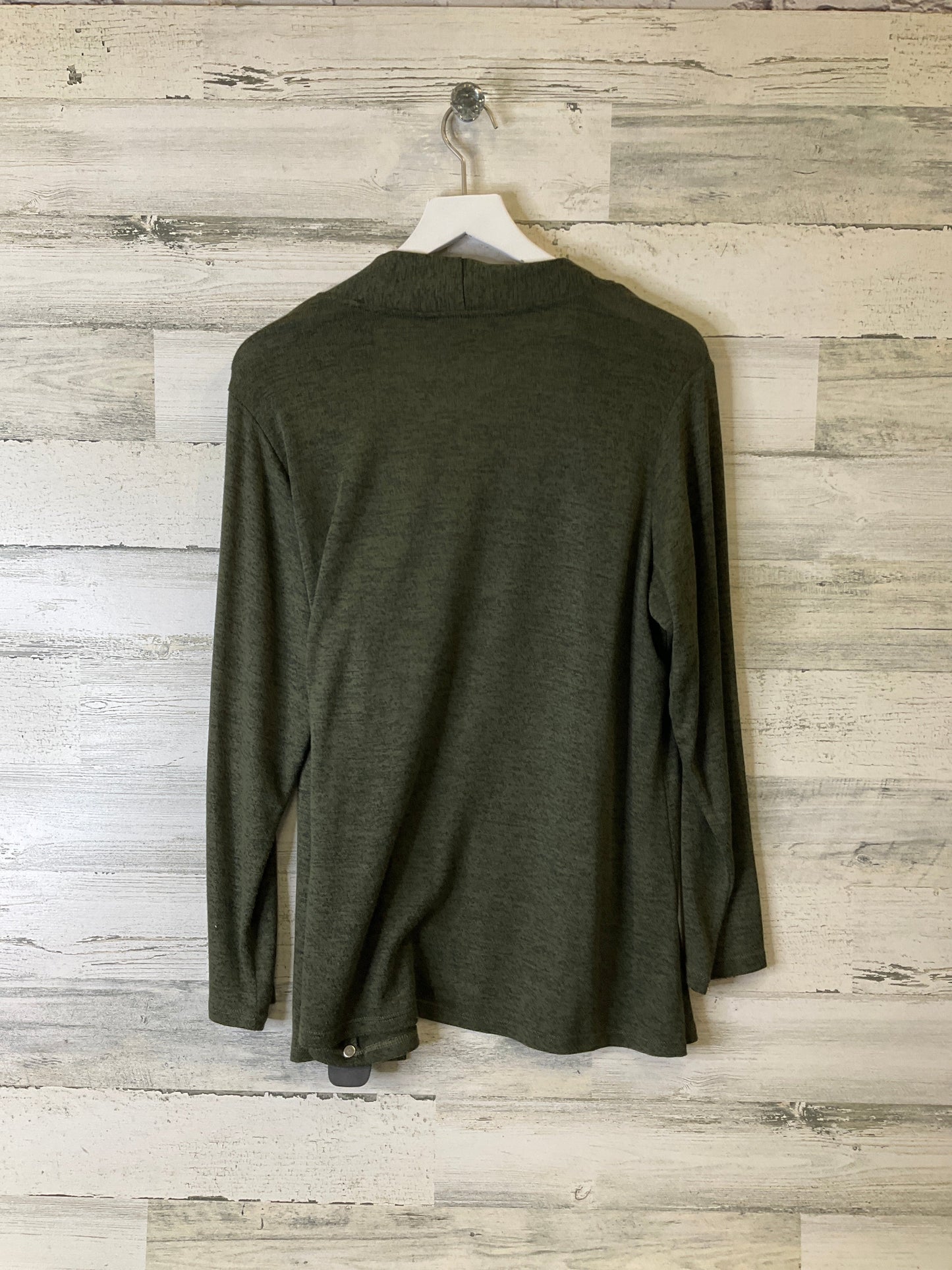 Cardigan By Clothes Mentor In Green, Size: 1x