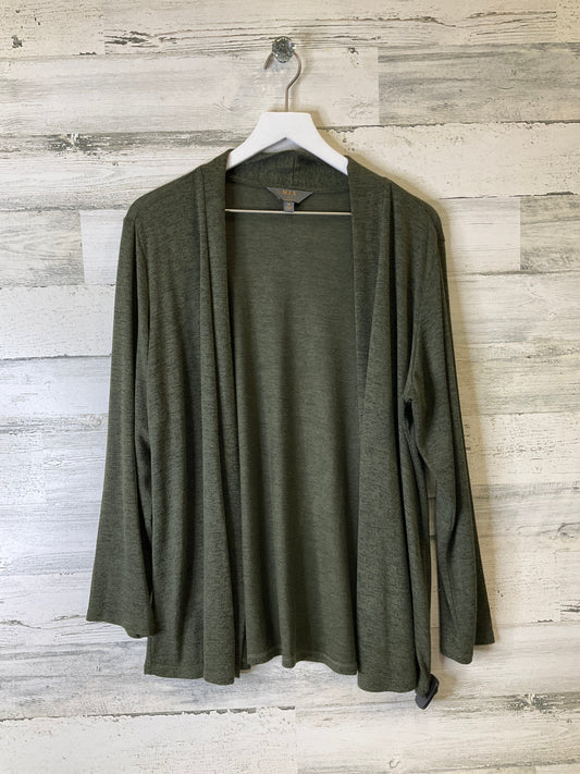 Cardigan By Clothes Mentor In Green, Size: 1x