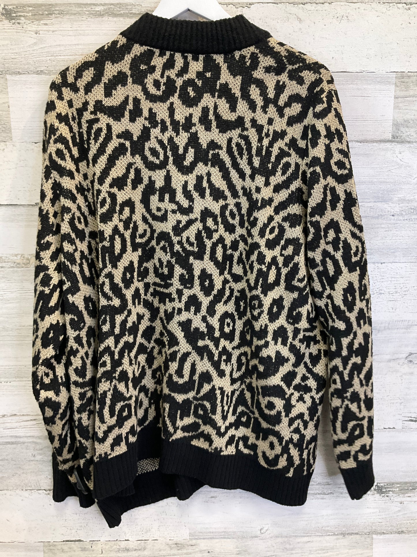 Sweater Cardigan By 89th And Madison In Black & Gold, Size: 3x