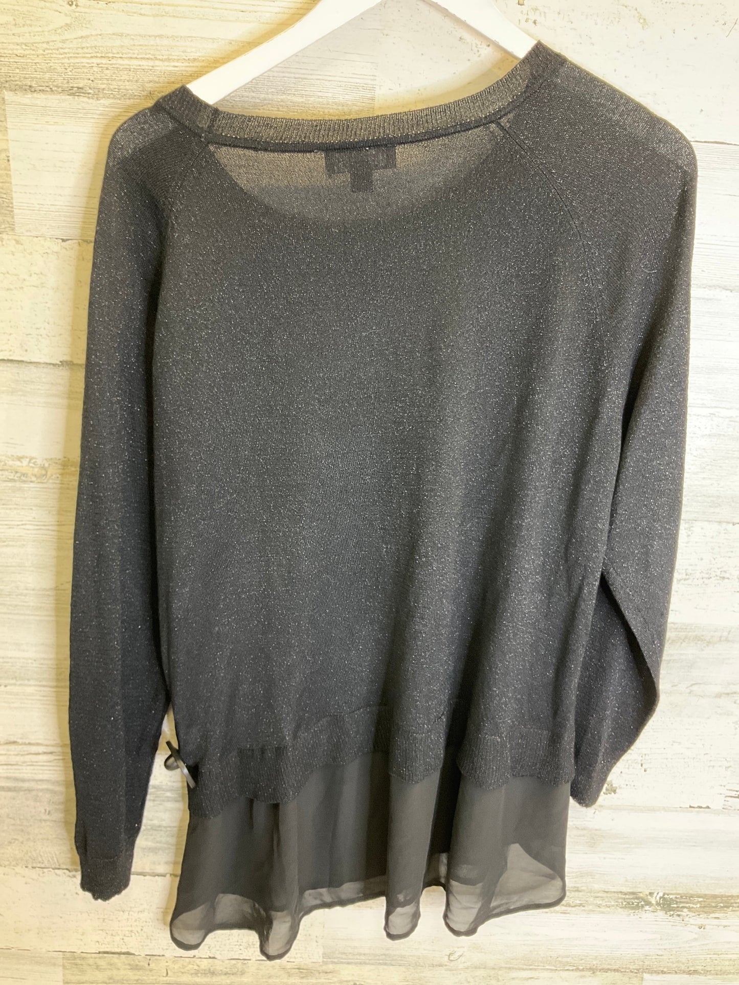 Top Long Sleeve By Ana In Black, Size: 2x