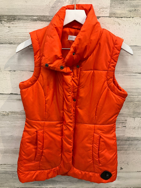 Vest Puffer & Quilted By New York And Co In Orange, Size: Xs