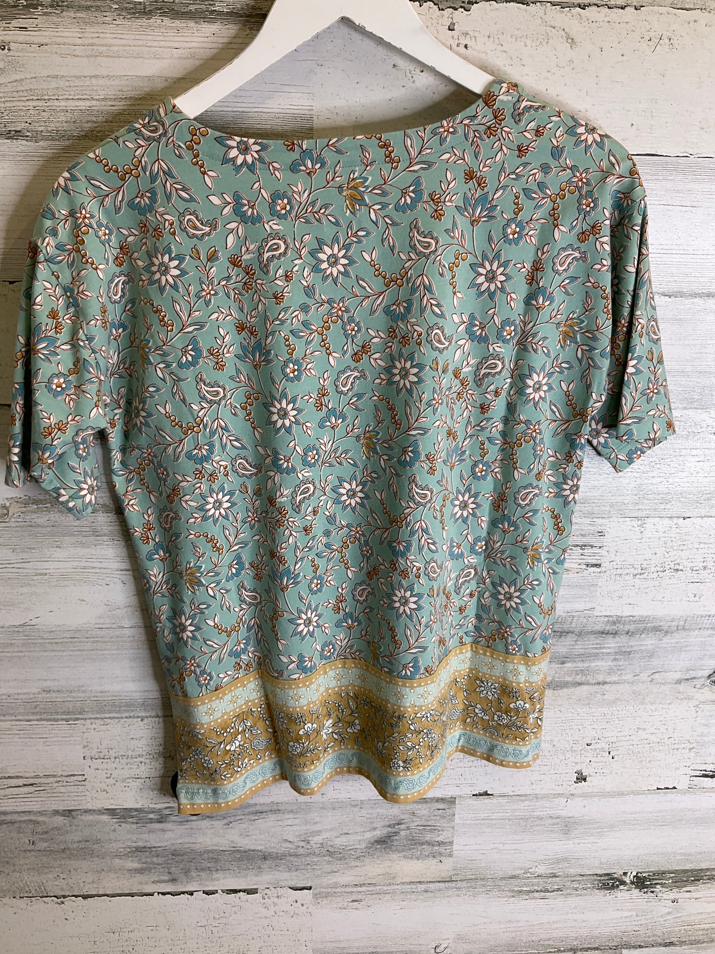 Top 3/4 Sleeve By J. Jill In Aqua, Size: Xs