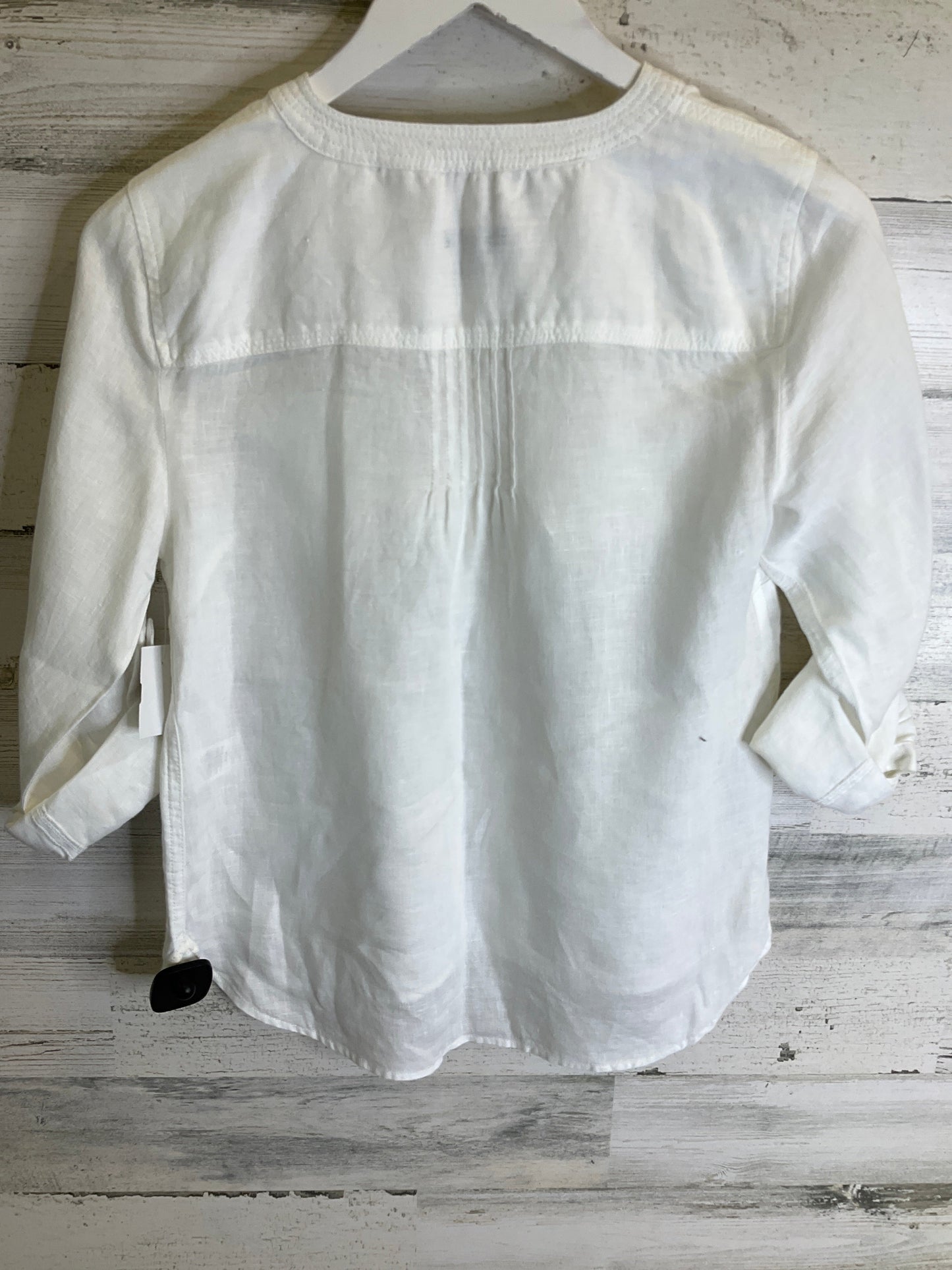 Top 3/4 Sleeve By Talbots In White, Size: S