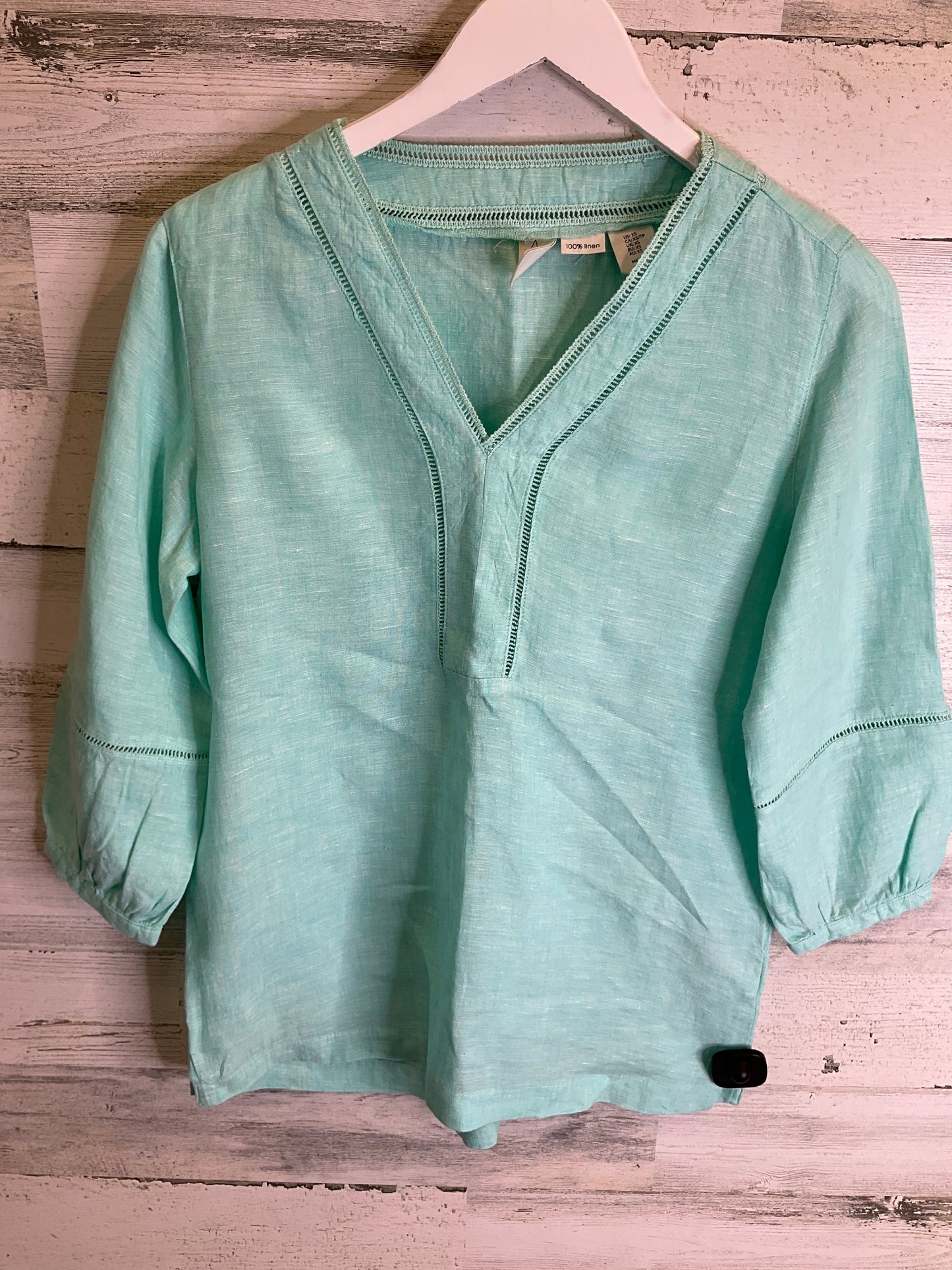 Top 3/4 Sleeve By Joie In Aqua, Size: Xs