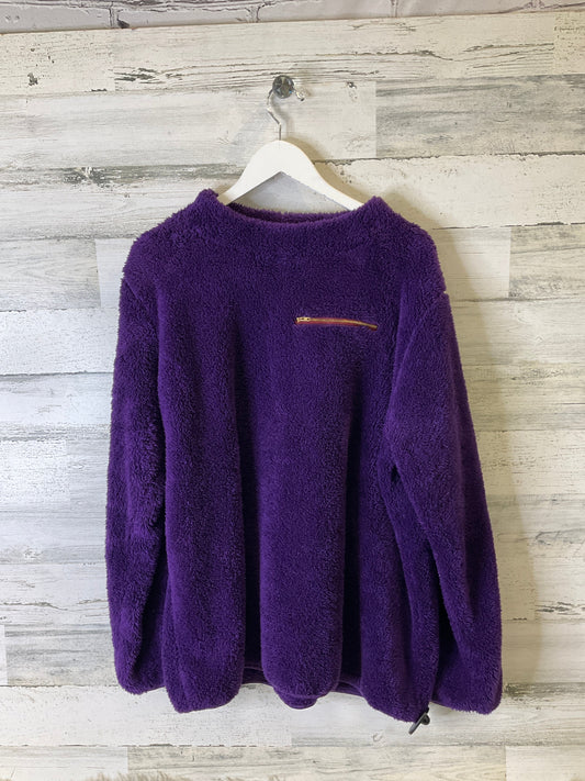 Jacket Fleece By Cmf In Purple, Size: 2x