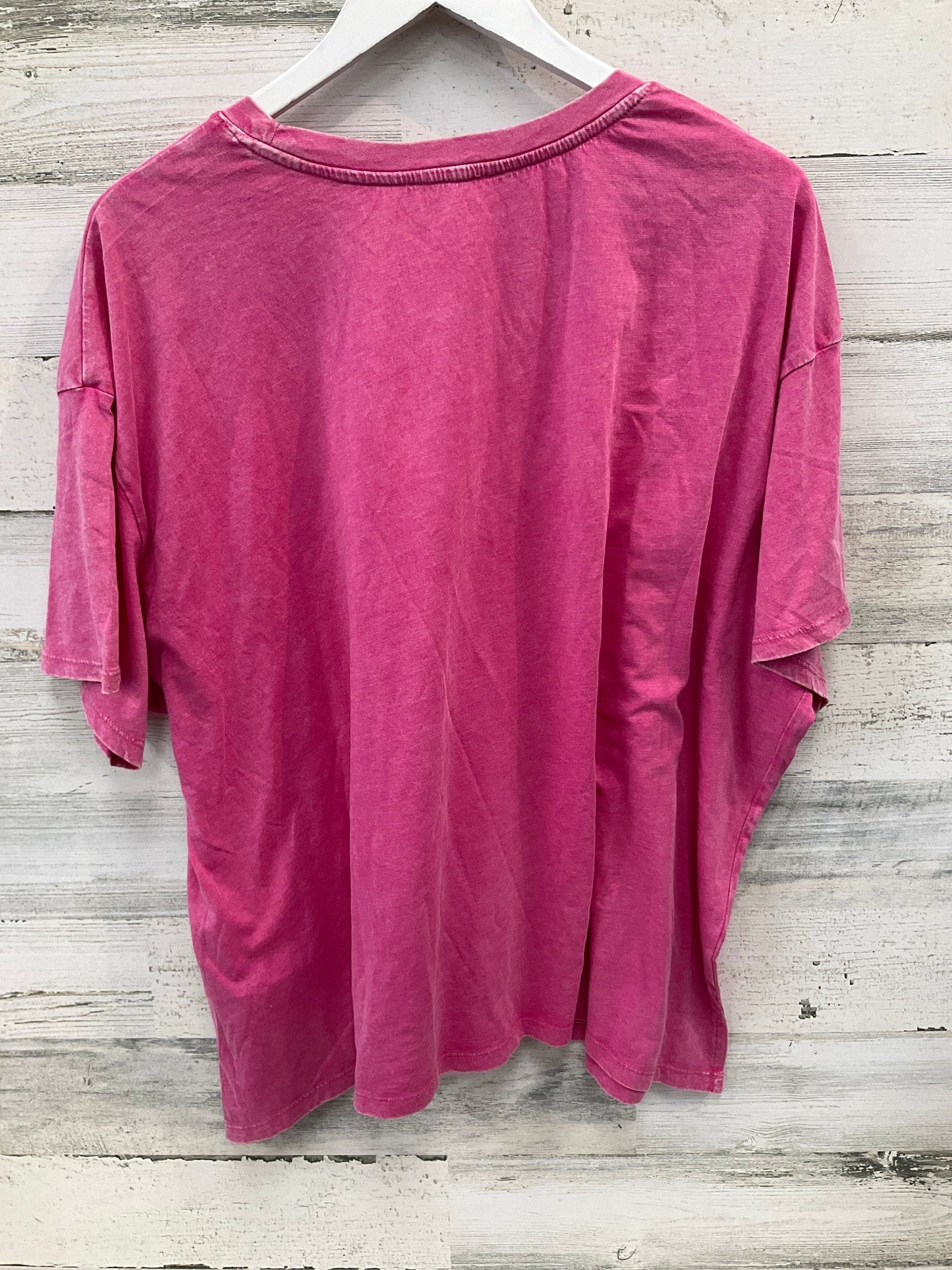 Top Short Sleeve By Maurices In Pink, Size: 2x