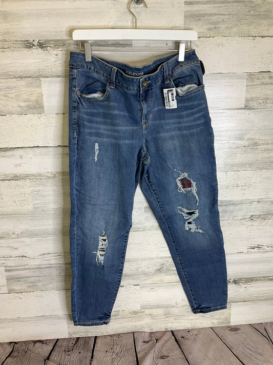 Jeans Skinny By Maurices In Blue, Size: 14