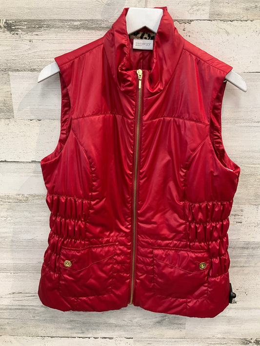 Vest Puffer & Quilted By Zenergy By Chicos In Red, Size: M