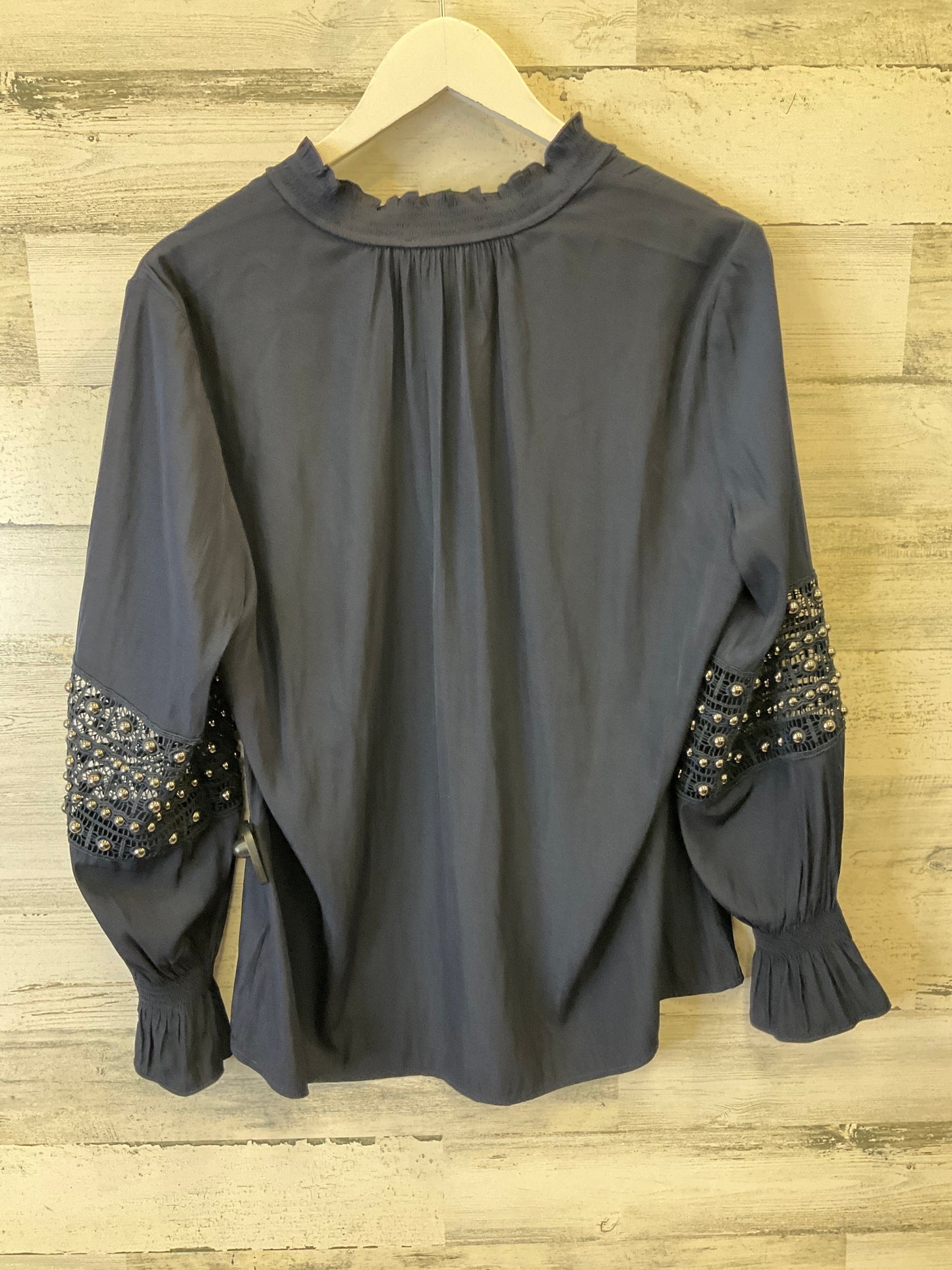 Blouse Long Sleeve By Chicos In Blue, Size: M