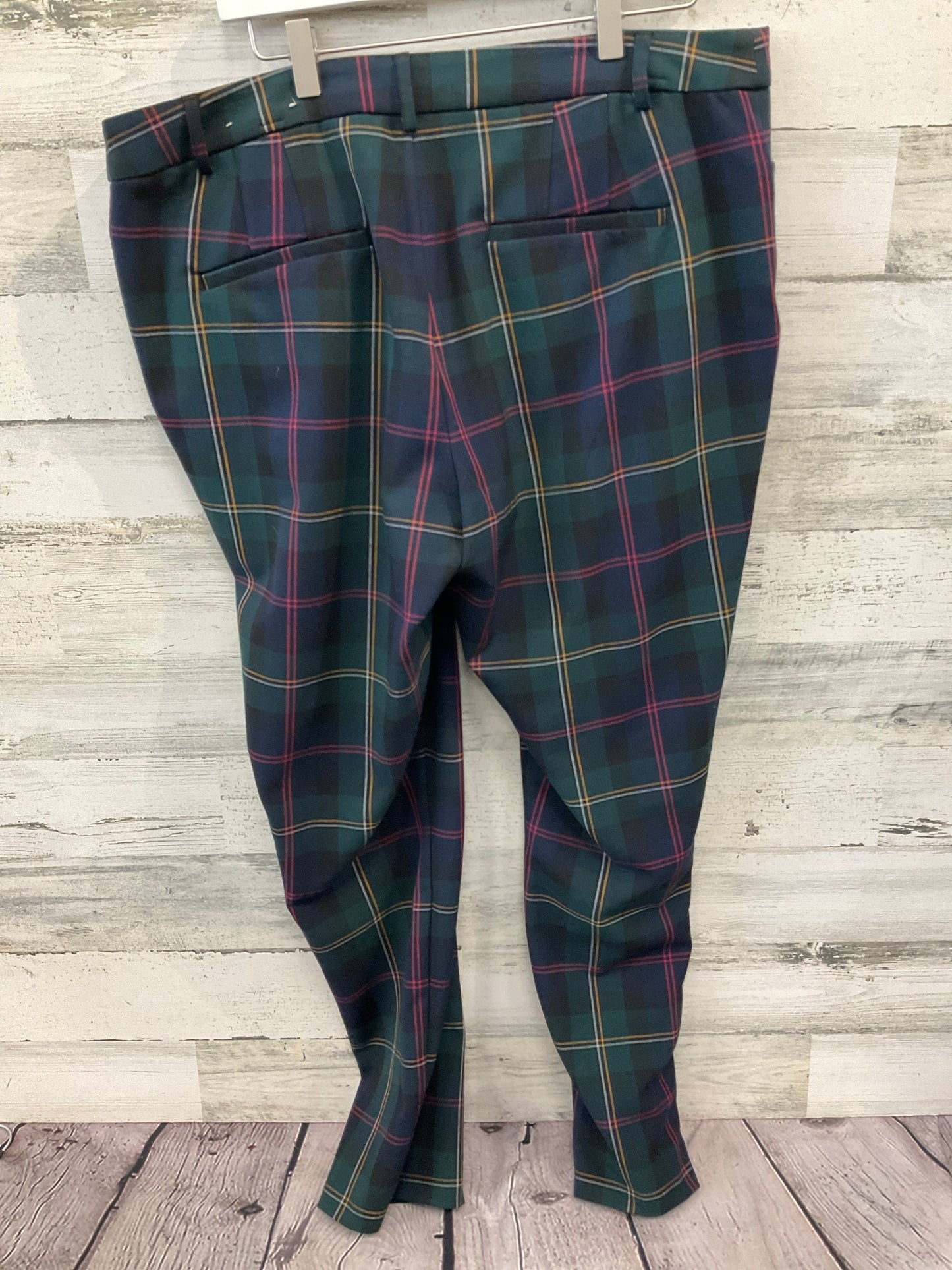 Pants Dress By Christopher And Banks In Plaid Pattern, Size: 16