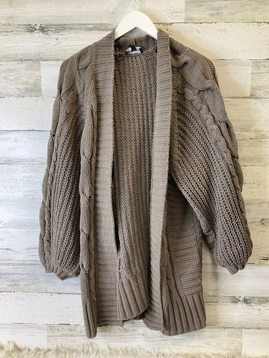 Sweater Cardigan By Express In Brown, Size: M