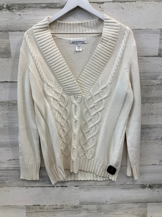 Sweater By Jones New York In Cream, Size: L