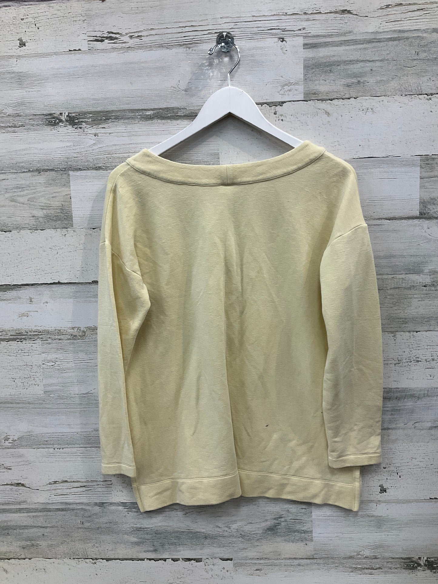 Top Long Sleeve By J. Jill In Yellow, Size: M