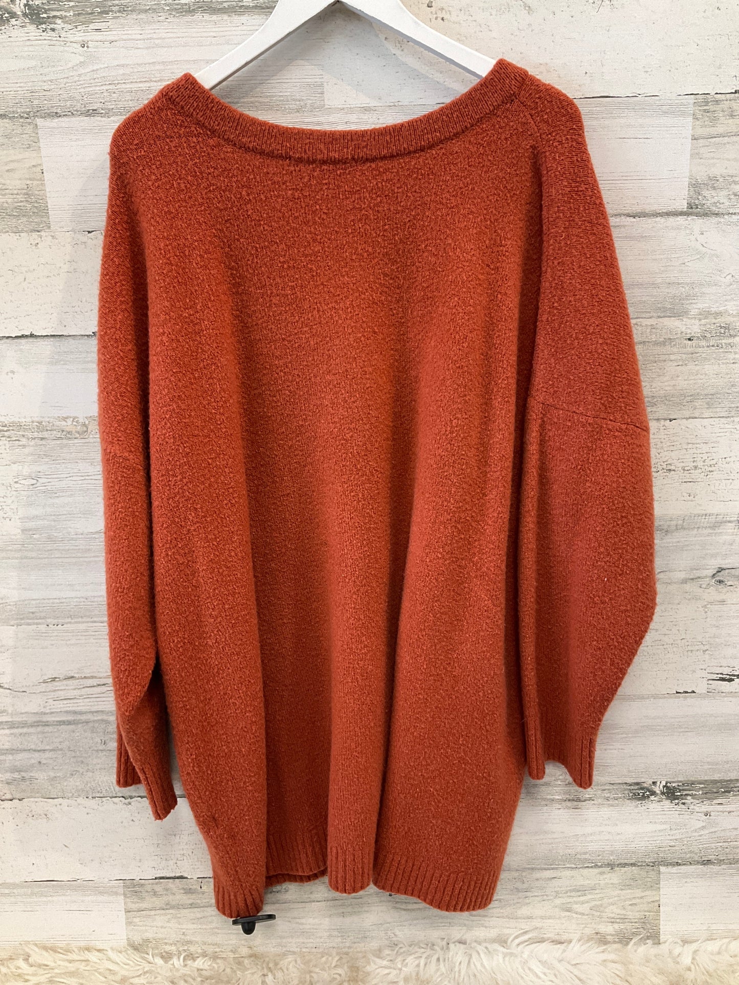 Sweater By French Connection In Orange, Size: 2x