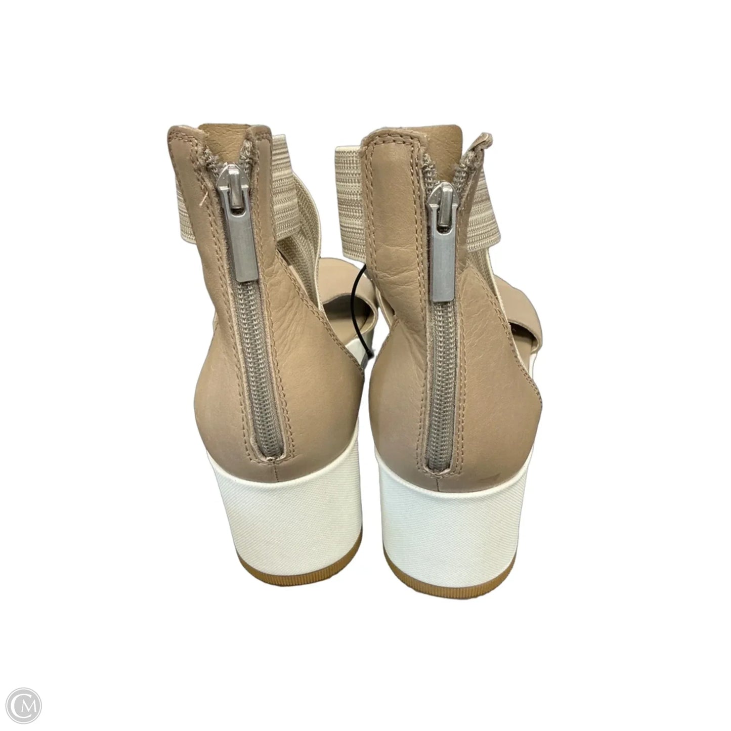 Sandals Heels Platform By Sorel In Taupe, Size: 12