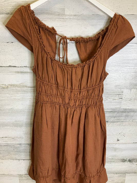 Dress Casual Short By Anthropologie In Bronze, Size: S