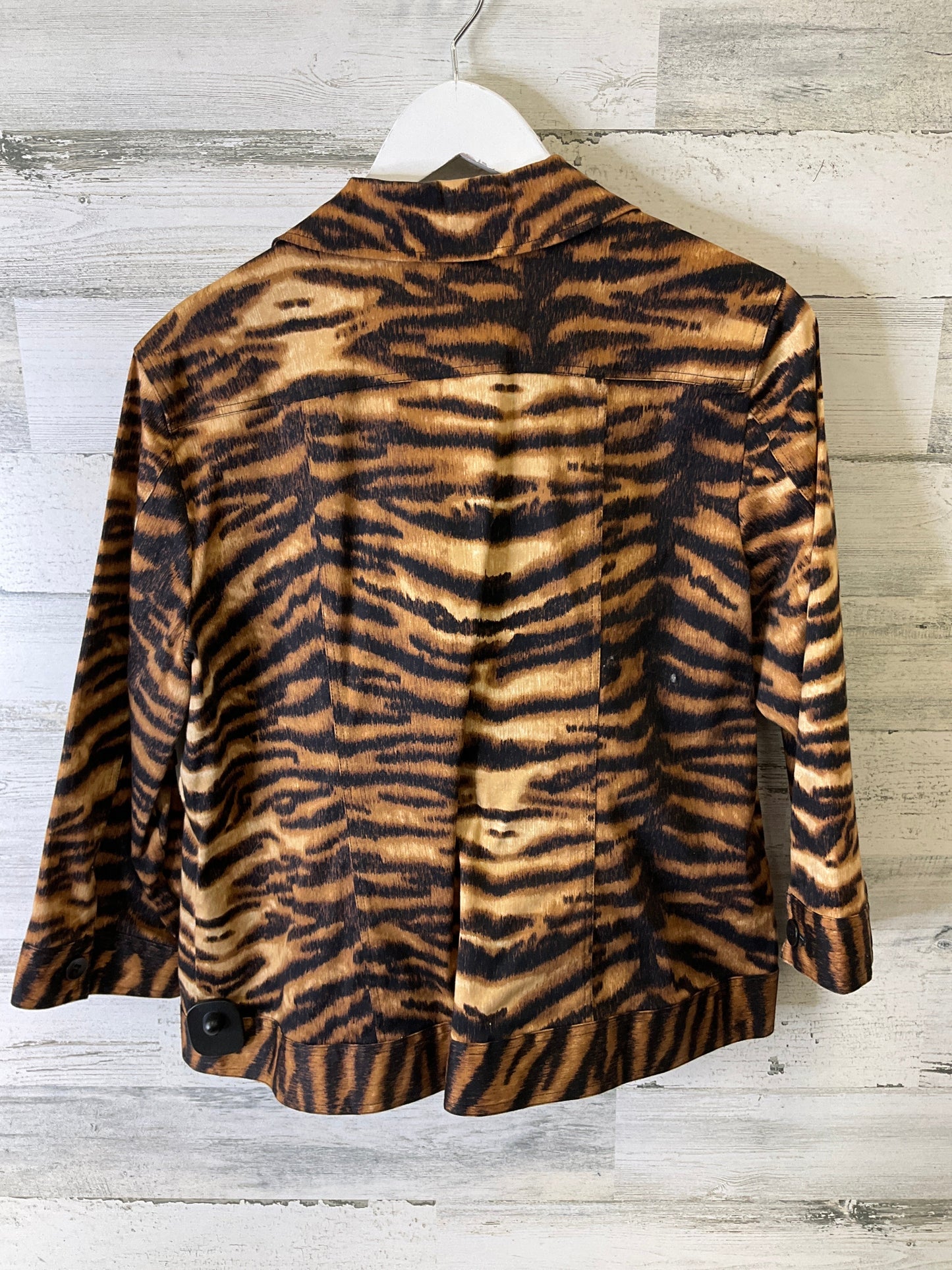 Jacket Other By Chicos In Animal Print, Size: L