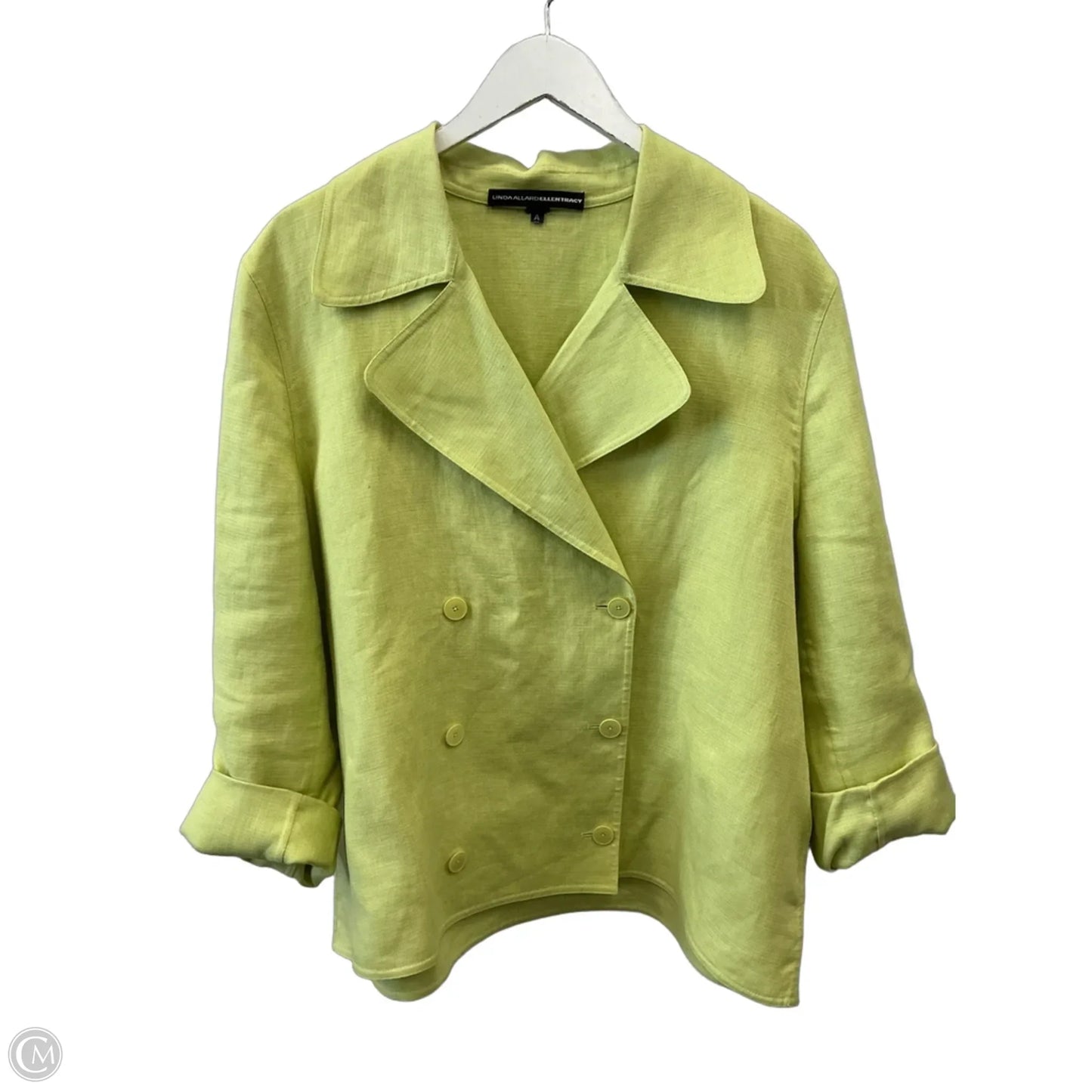 Blazer By Linda Allard In Green, Size: Xl
