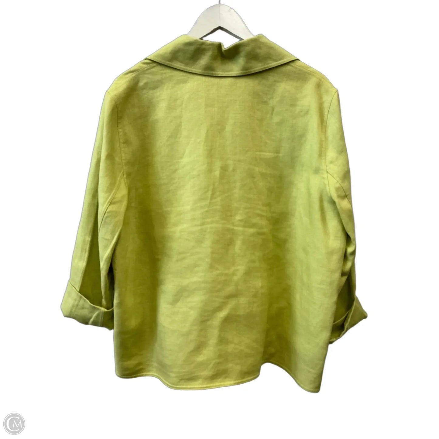 Blazer By Linda Allard In Green, Size: Xl