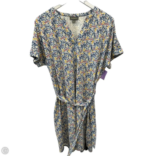 Dress Casual Midi By Style And Company In Floral Print, Size: L