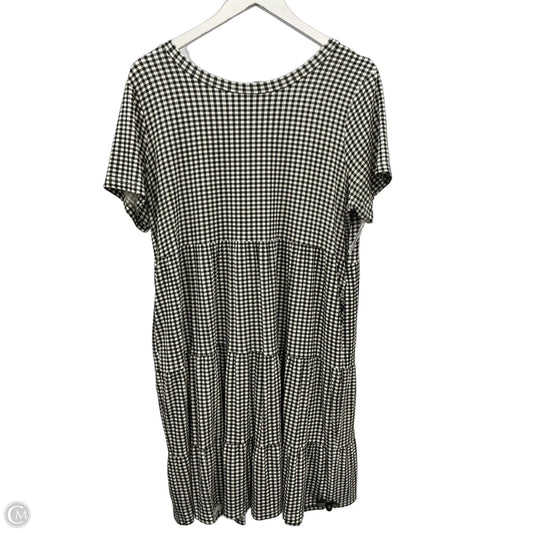 Dress Casual Midi By Loft In Black & White, Size: L