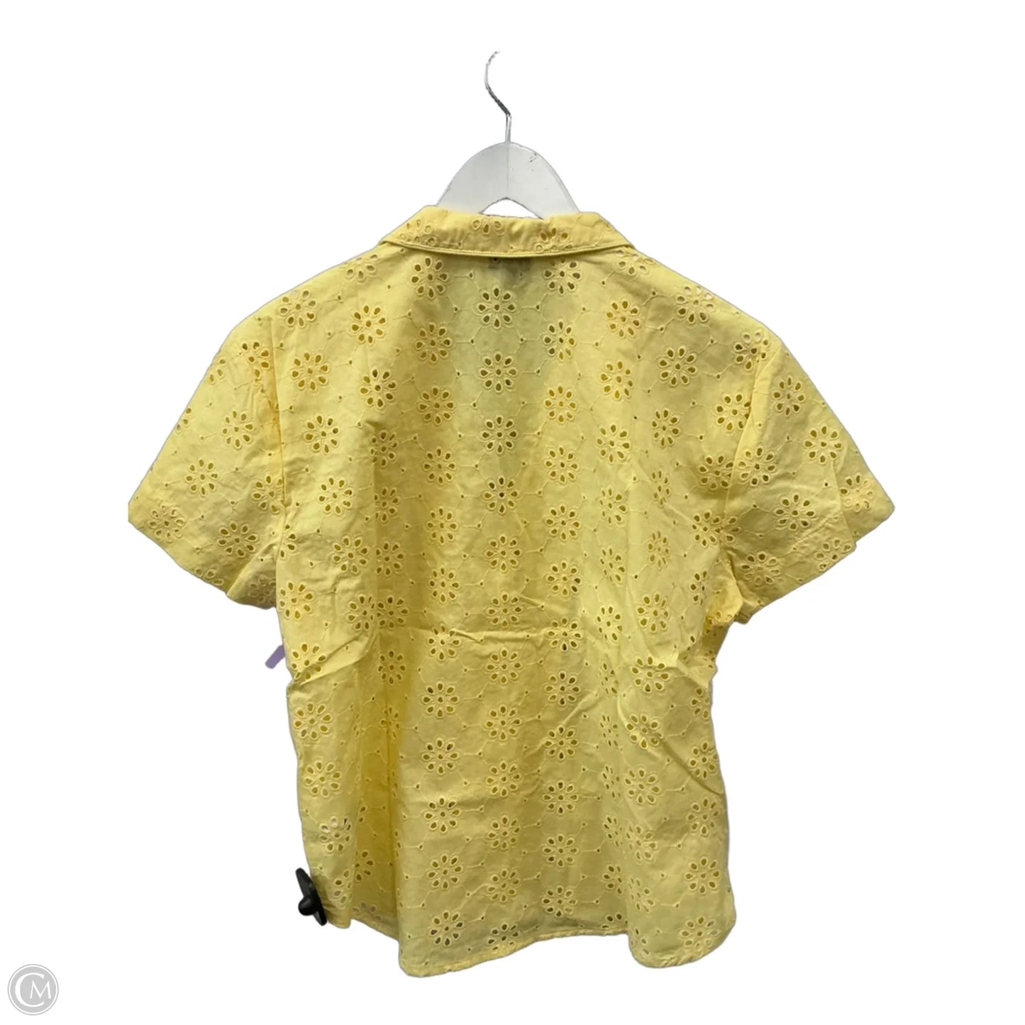 Top Short Sleeve By Gap In Yellow, Size: S