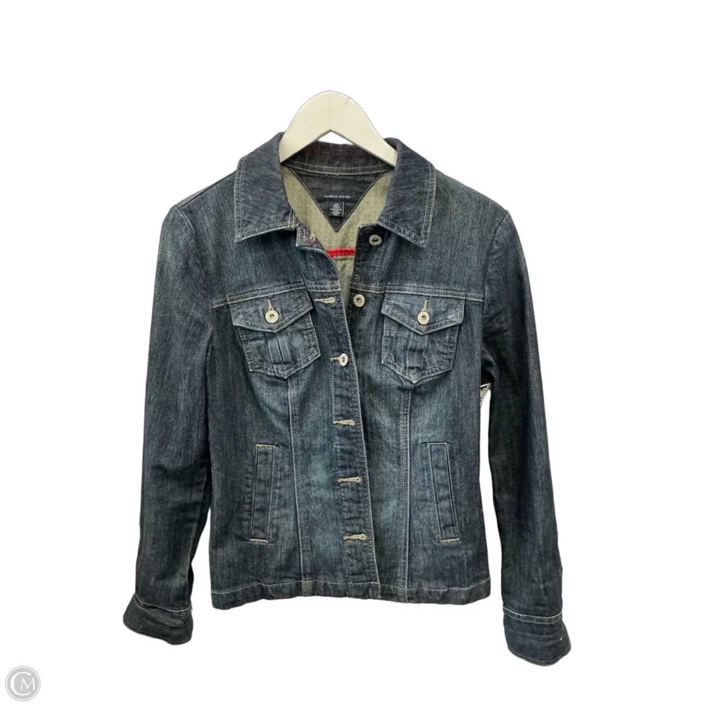 Jacket Denim By Tommy Hilfiger In Blue Denim, Size: Sp