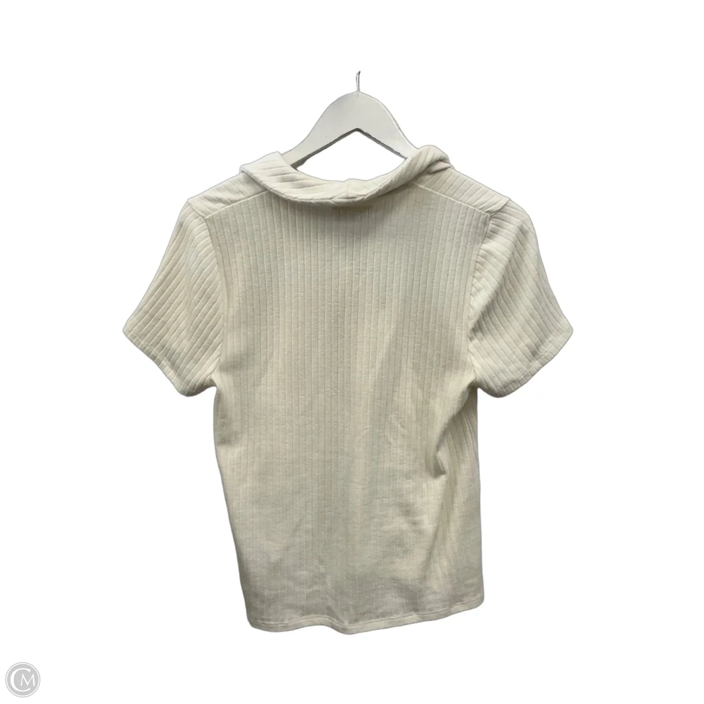 Top Short Sleeve By Madewell In White, Size: M