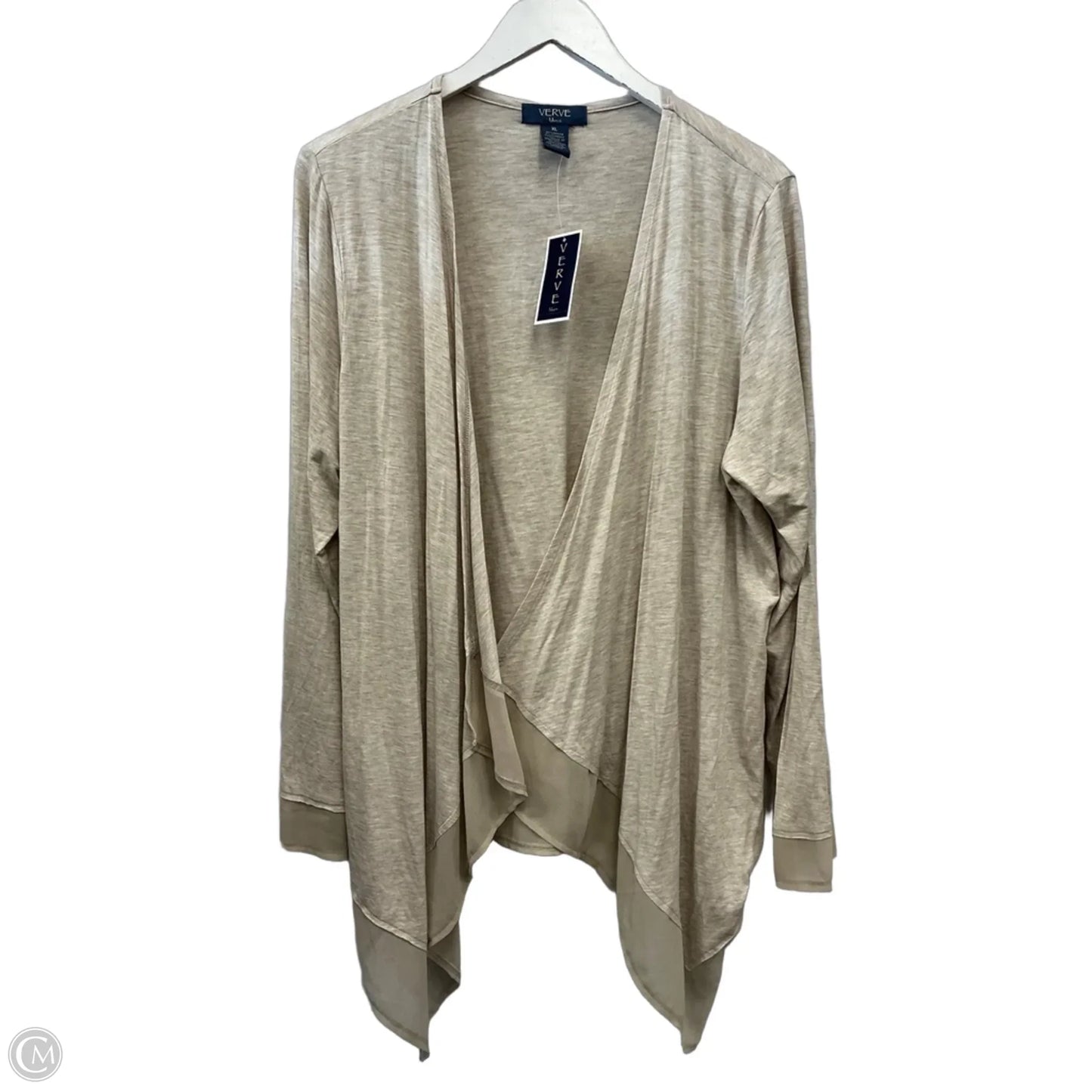 Cardigan By Verve In Grey, Size: Xl