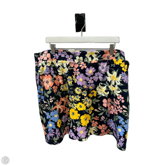 Skort By Croft And Barrow In Blue & Purple, Size: Xxl