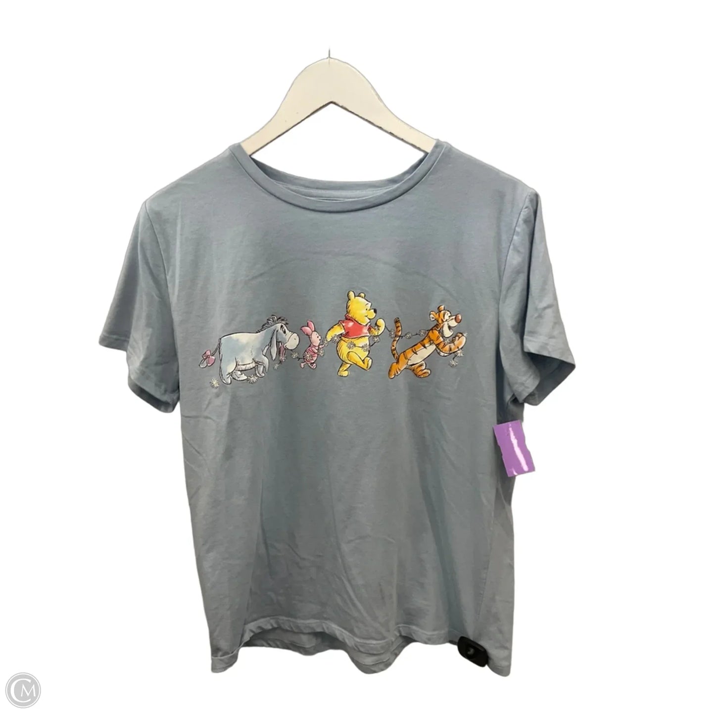 Top Short Sleeve By Disney In Blue, Size: L