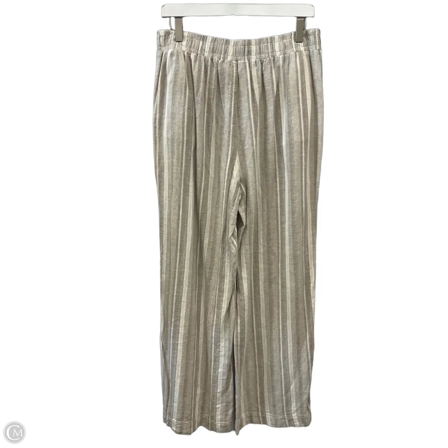 Pants Wide Leg By Briggs In Striped Pattern, Size: L
