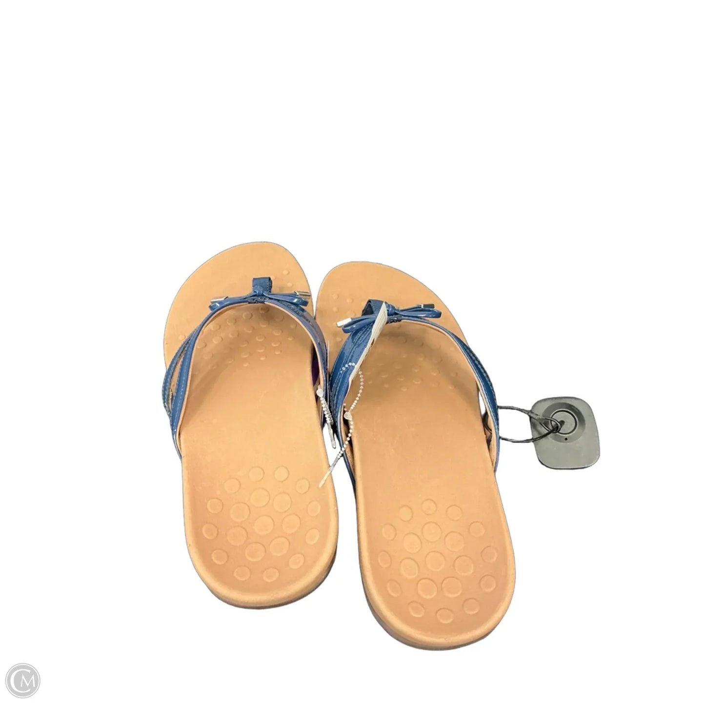 Sandals Flats By Vionic In Blue, Size: 10