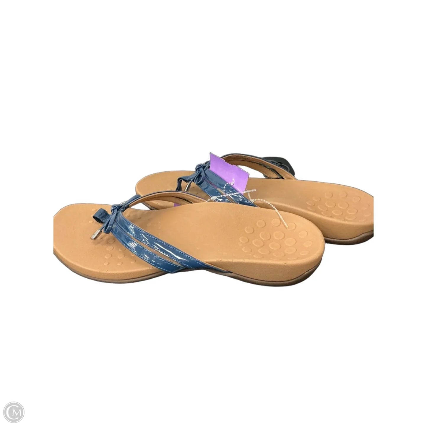 Sandals Flats By Vionic In Blue, Size: 10