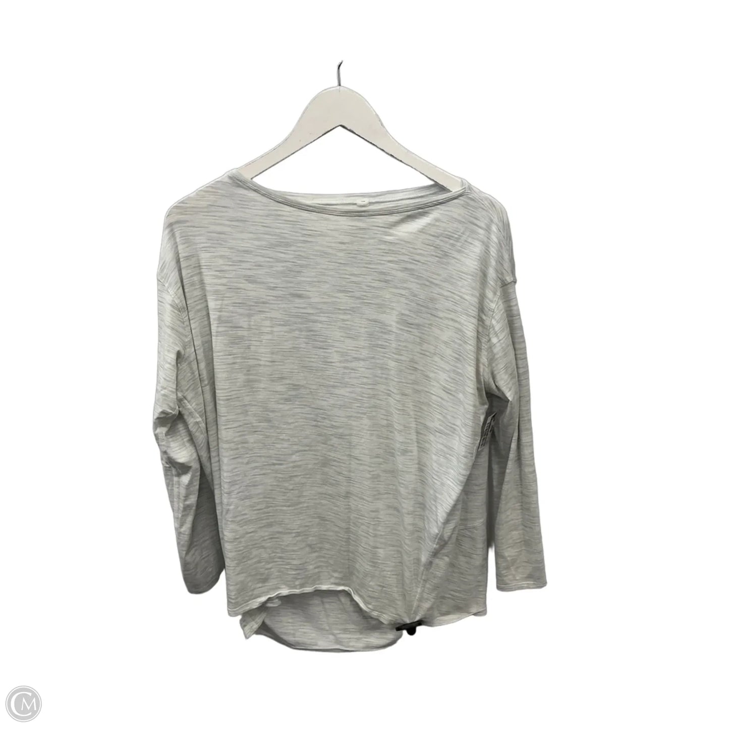 Athletic Top Long Sleeve Crewneck By Lululemon In Grey, Size: 10