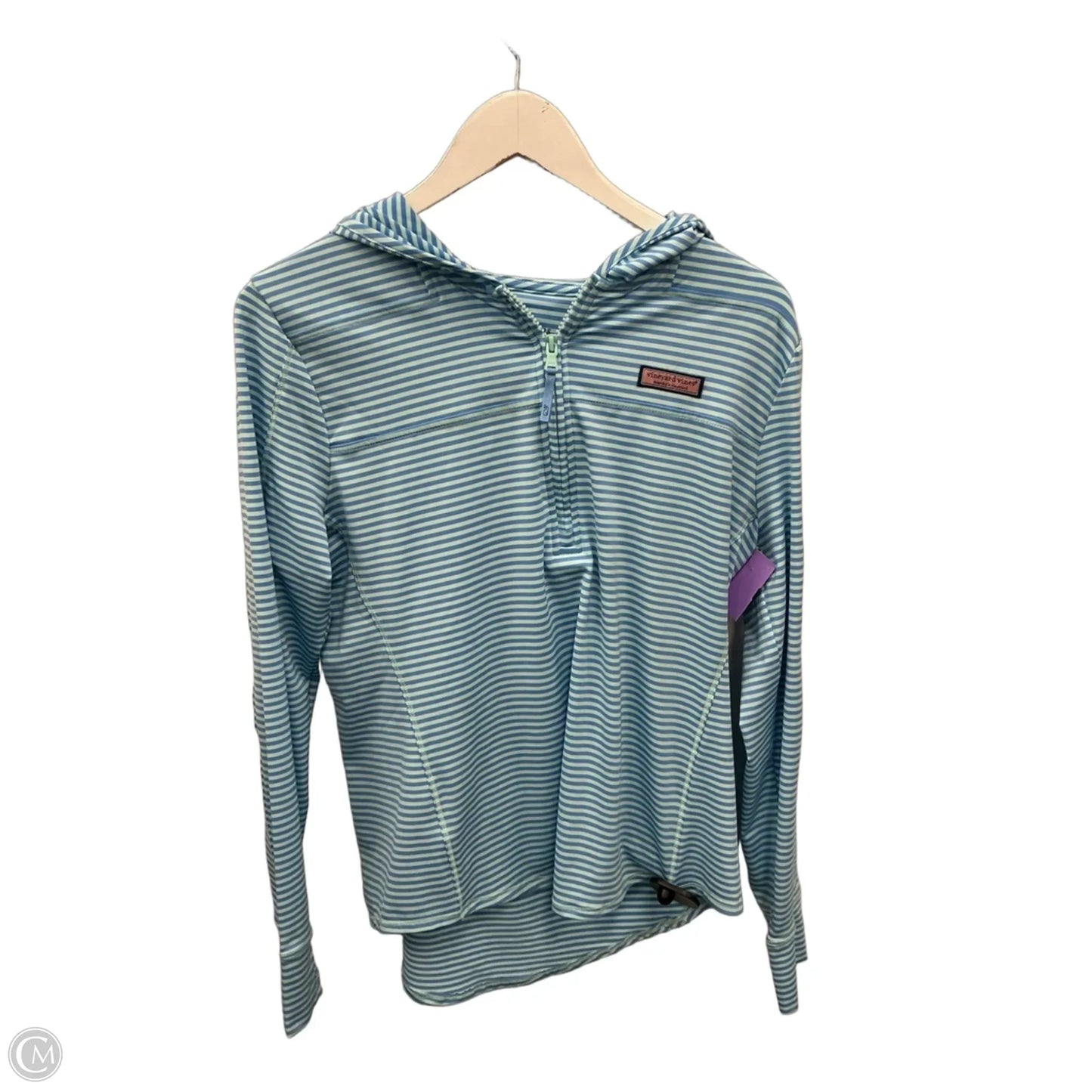 Athletic Top Long Sleeve Collar By Vineyard Vines In Blue, Size: M
