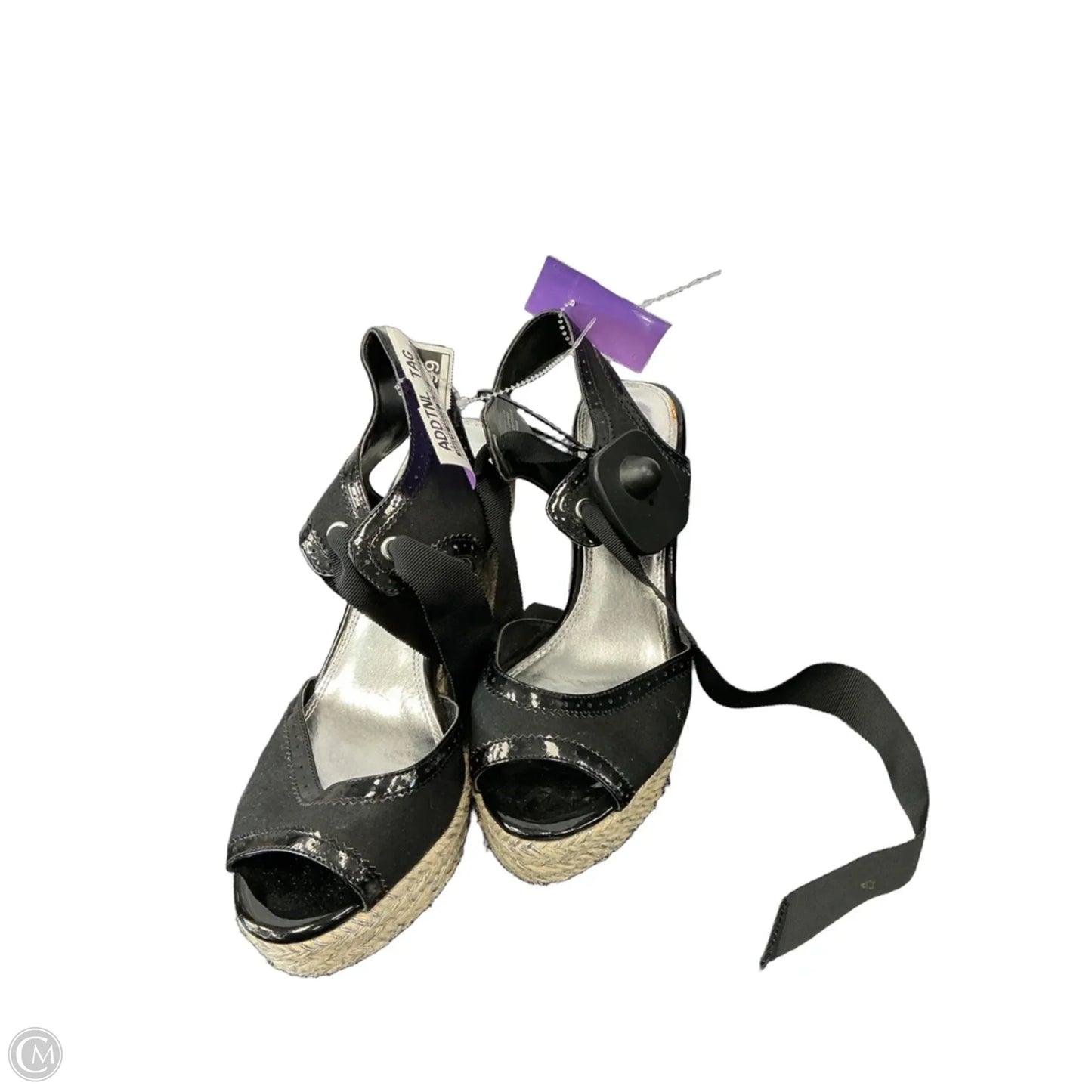 Sandals Heels Wedge By White House Black Market In Black, Size: 6.5