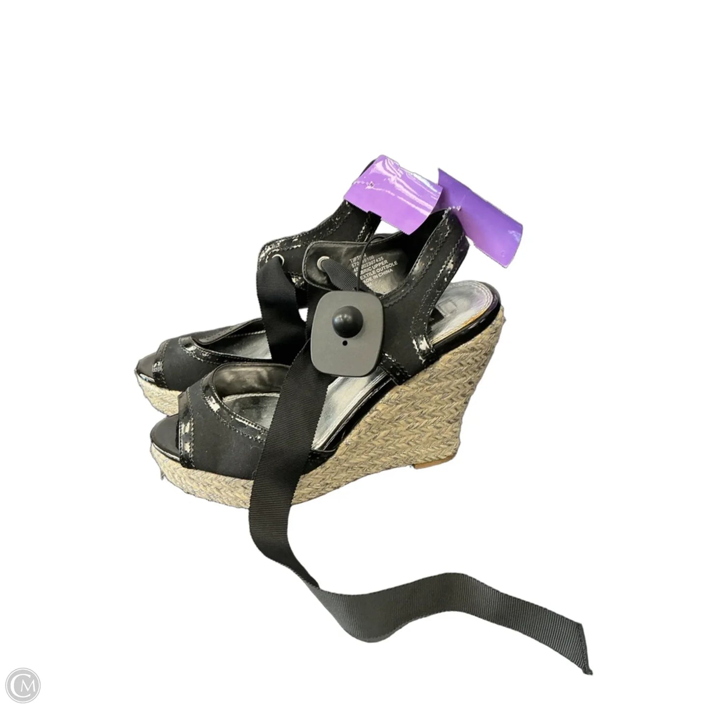 Sandals Heels Wedge By White House Black Market In Black, Size: 6.5