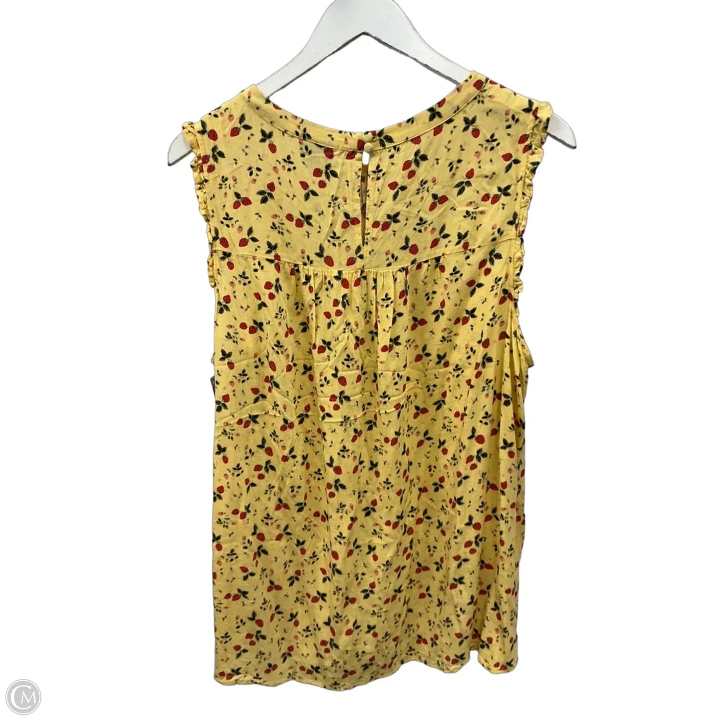Top Sleeveless By Torrid In Yellow, Size: 2x