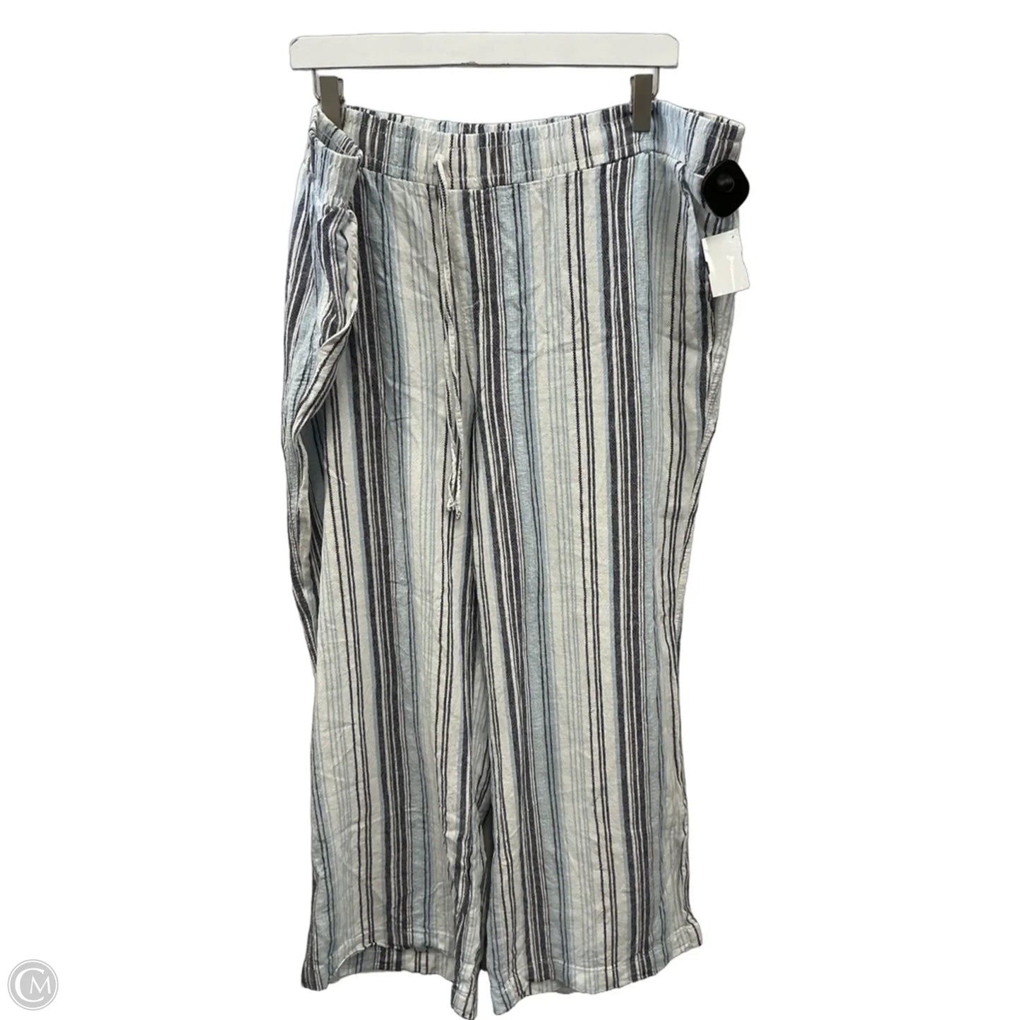 Pants Wide Leg By Briggs In Striped Pattern, Size: Xxl