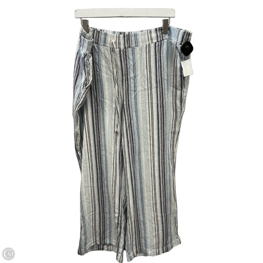 Pants Wide Leg By Briggs In Striped Pattern, Size: Xxl