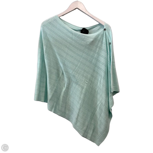 Poncho By Talbots In Teal, Size: M