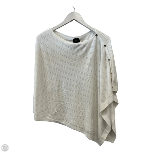 Poncho By Talbots In White, Size: L