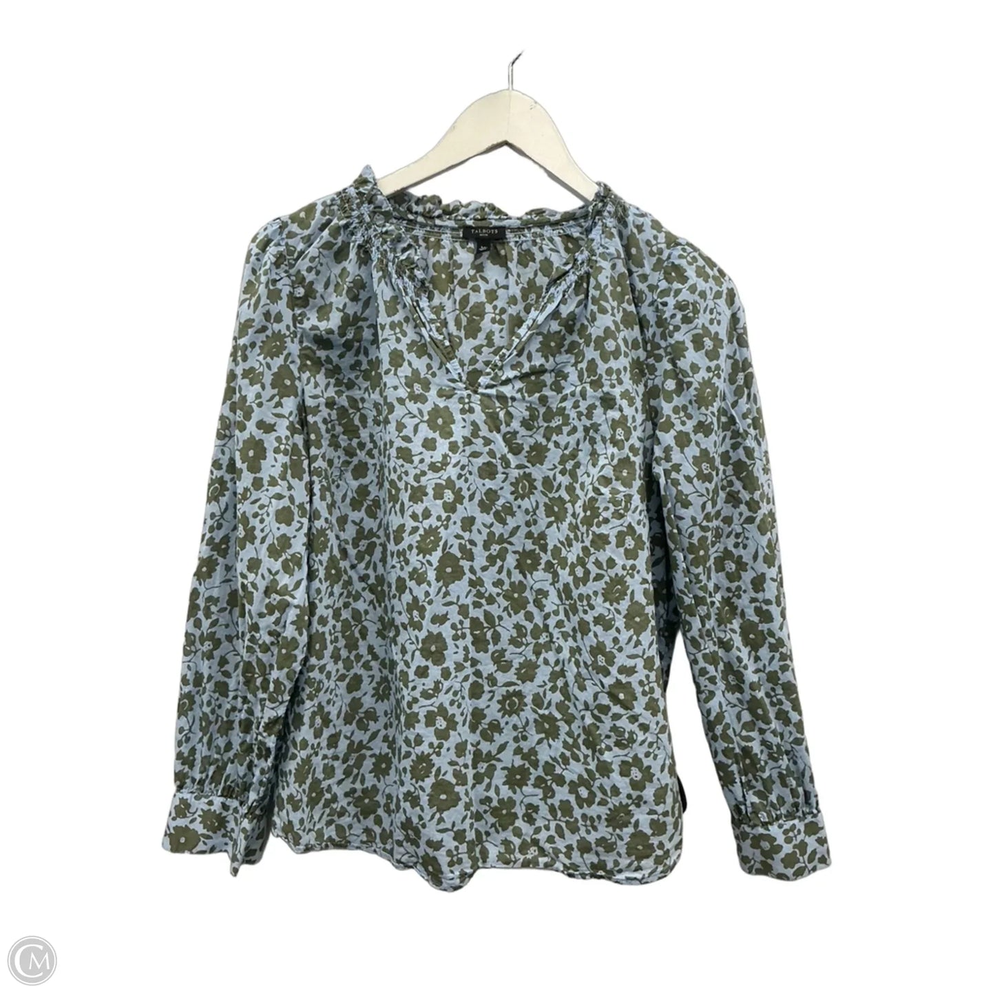 Top Long Sleeve By Talbots In Blue, Size: Lp