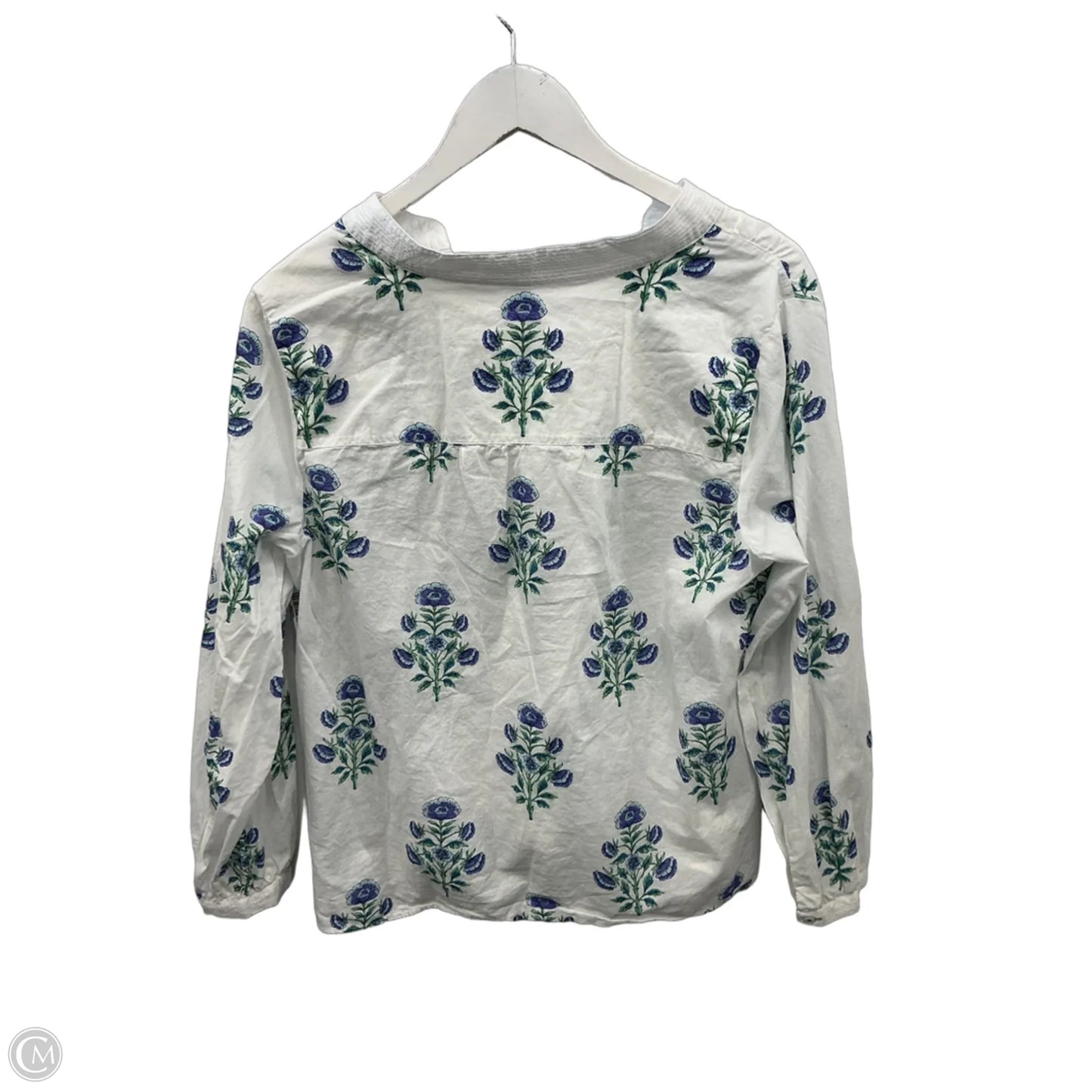 Top Long Sleeve By Talbots In White, Size: Lp
